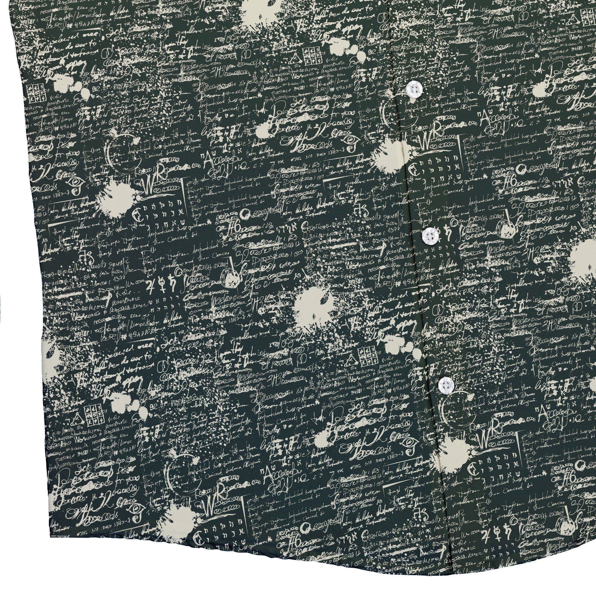 Scripted Ink Button Up Shirt - adult sizing - Book Prints -