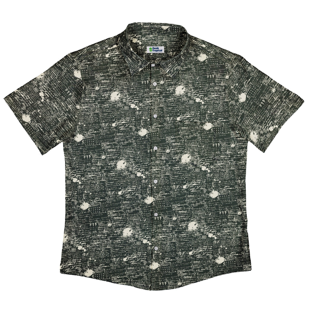 Scripted Ink Button Up Shirt - adult sizing - Book Prints -