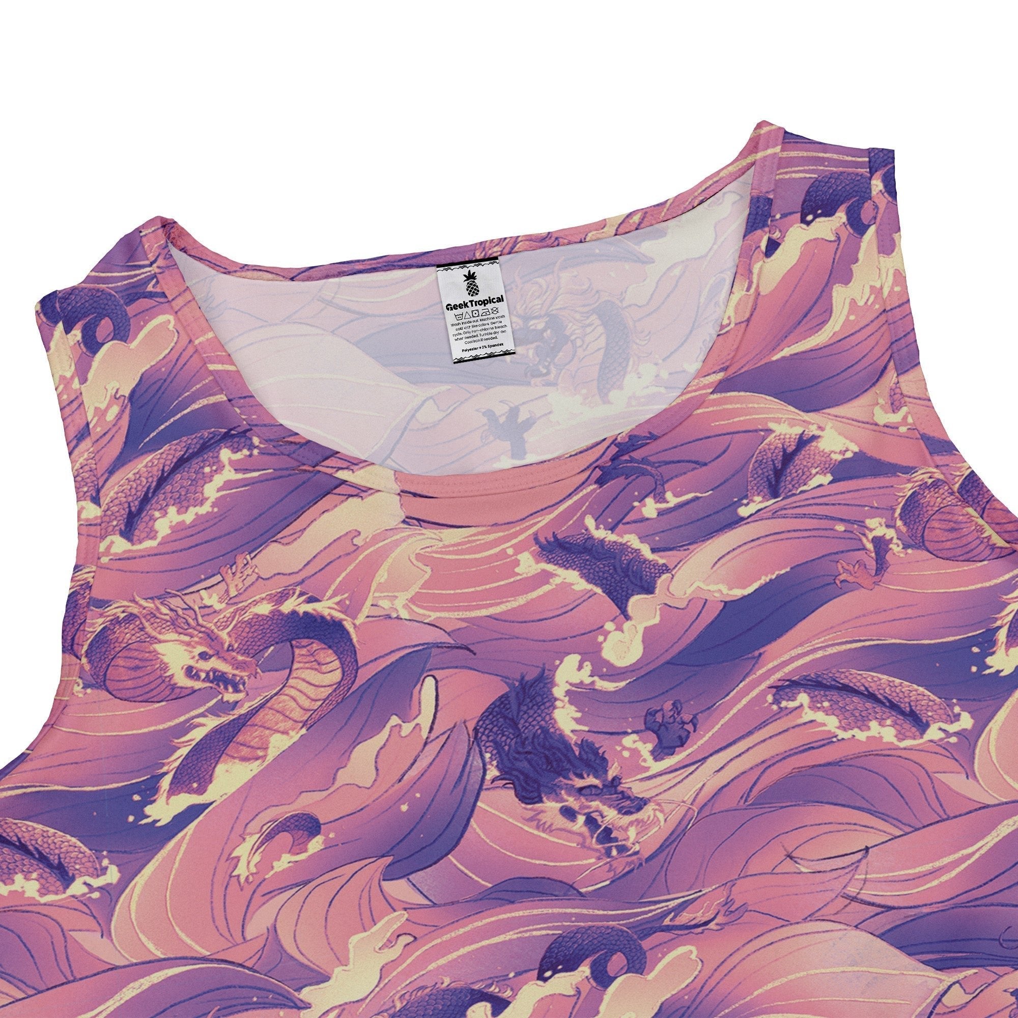 Serpent Of The Sea Pink Anime Dress Geek Nerd Anime Design by Claire Murphy Fantasy Prints