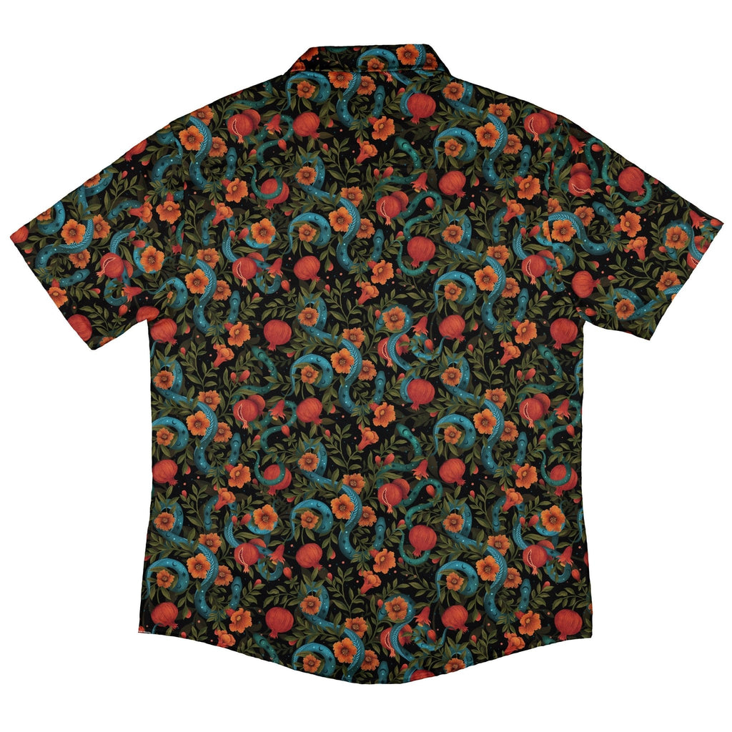 Serpentine Blossom Button Up Shirt Geek Nerd 0925 adult sizing All Adult Button Up Shirts