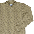 Shakespeare Tan Monochrome Long Sleeve Button Up Shirt Geek Nerd adult sizing Book Prints FLOW DESC WRITING