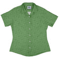 Simple Cactus Curvy Button Up Shirt Geek Nerd Botany Print Simple Patterns women