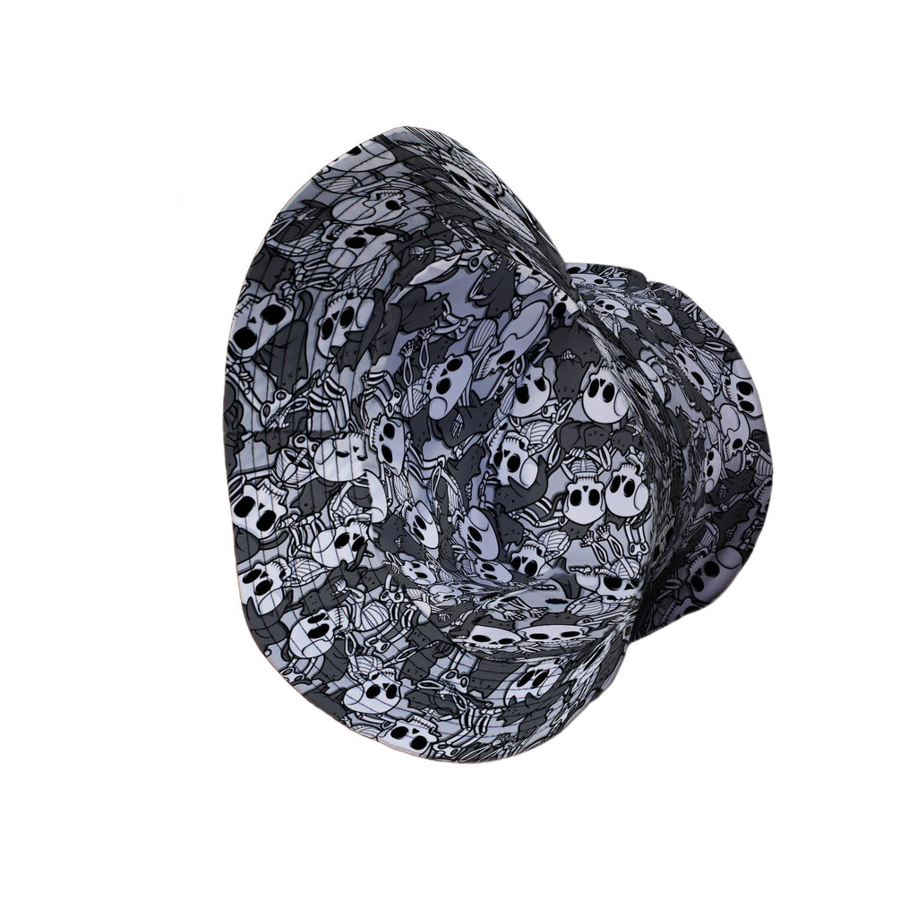 Skeleton Cat Love Bucket Hat Geek Nerd 0925 Animal Patterns Design by Tobe Fonseca