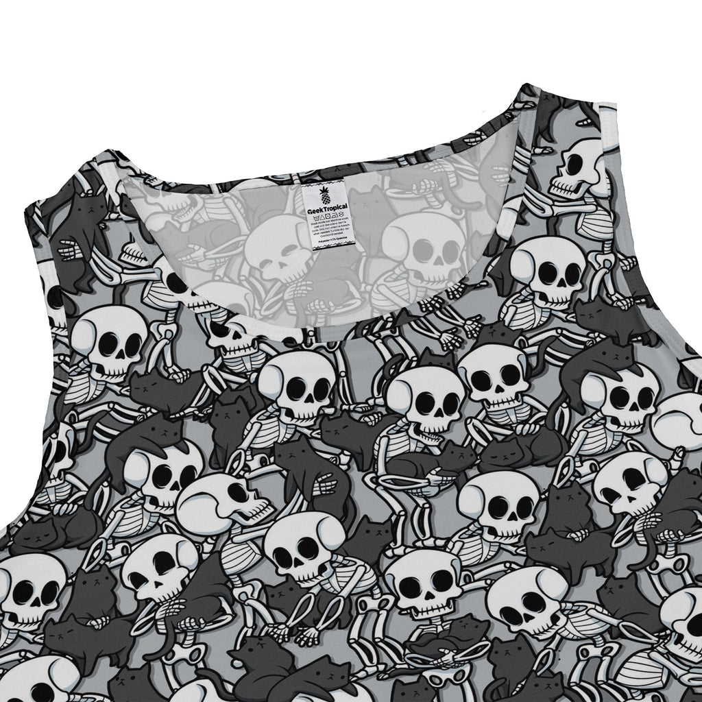 Skeleton Cat Love Dress Geek Nerd 0925 Animal Patterns Design by Tobe Fonseca