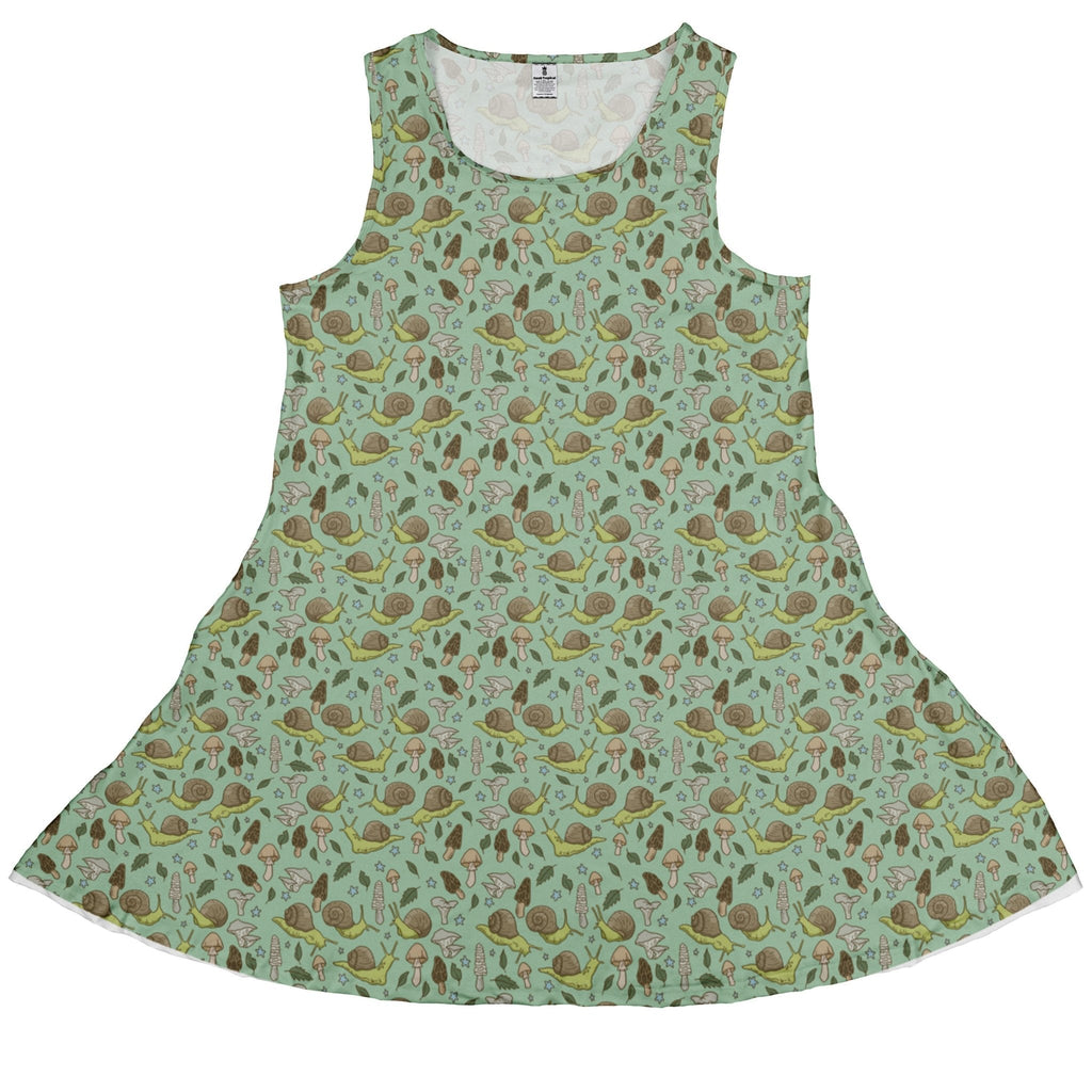 Slow Spore Trail Dress Geek Nerd animal patterns botany print Design by Julie Kitzes