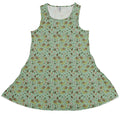 Slow Spore Trail Dress Geek Nerd animal patterns botany print Design by Julie Kitzes