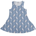 Snow Owl Moon Dress Geek Nerd Christmas Print Design by Episodic lx - C