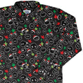 Sootsprite Santas Long Sleeve Button Up Shirt Geek Nerd adult sizing Anime Christmas Print