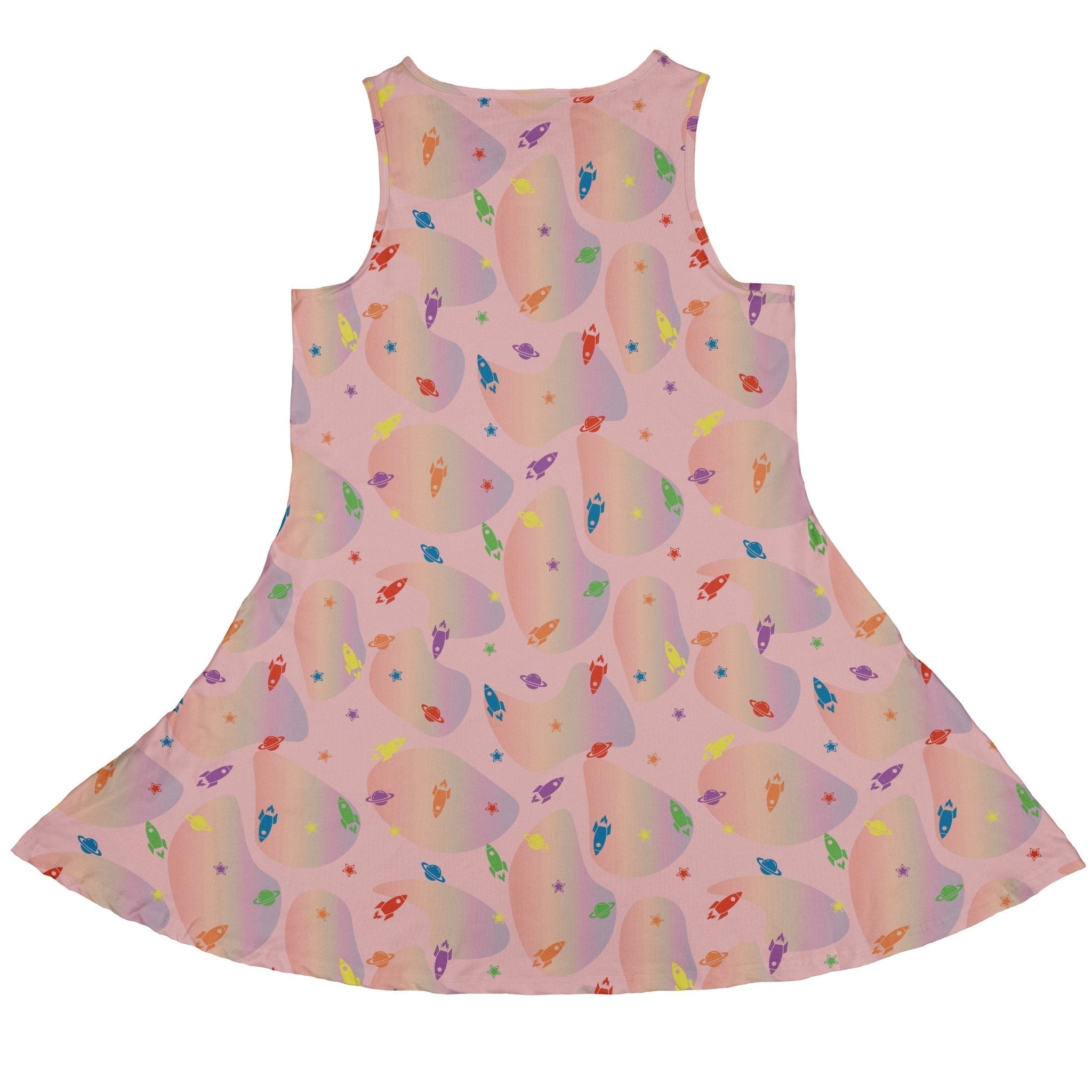 Space Pride Pink Dress Geek Nerd lx - C outer space & astronaut print Pride Patterns