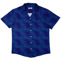 Space RPG Dice Pattern Blue Dnd Button Up Shirt - adult sizing - dnd & rpg print - outer space & astronaut print
