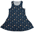 Space Retro Arcade Dress Geek Nerd lx - C outer space & astronaut print video game arcade print