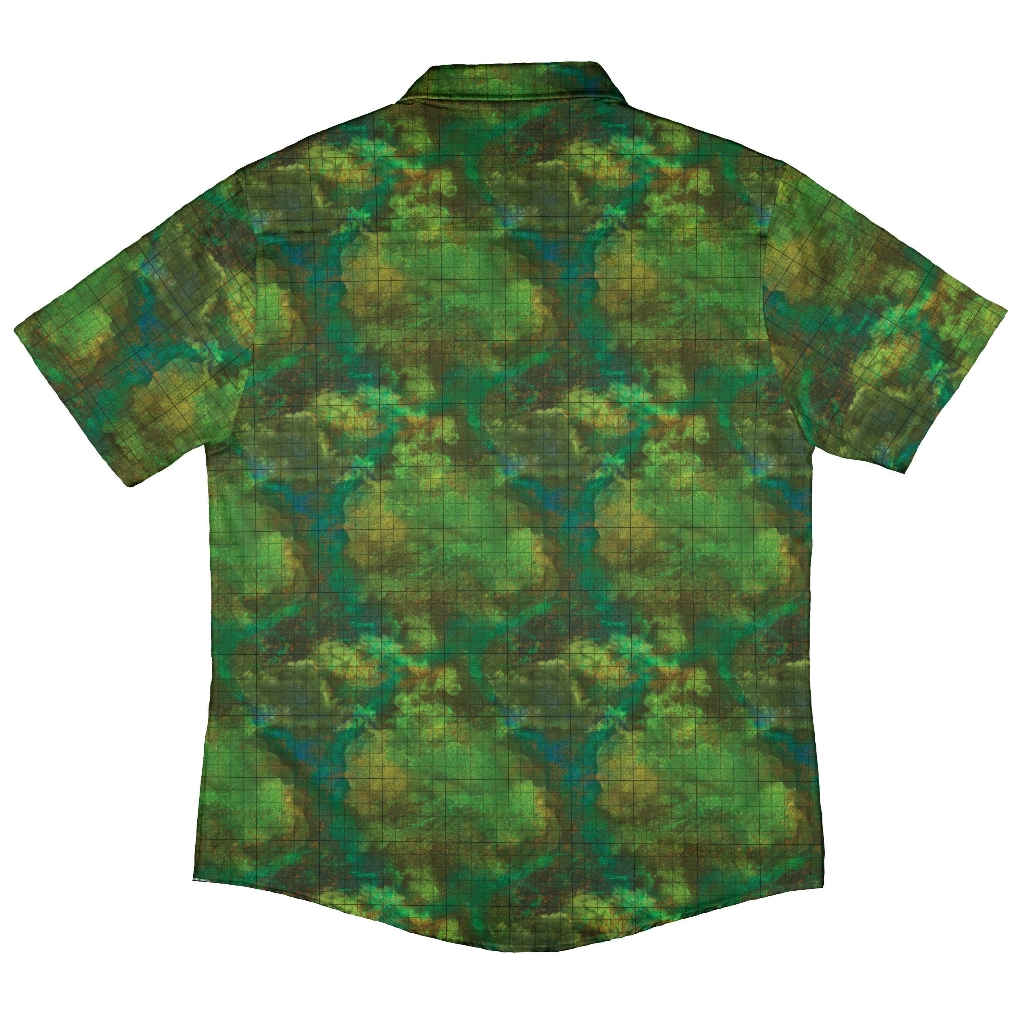 Spooky Battle Map Button Up Shirt Geek Nerd adult sizing halloween q4