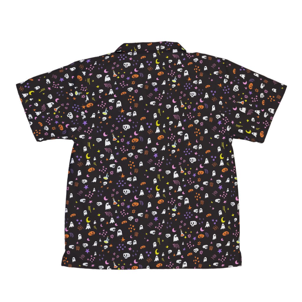 Spooky Doodles Youth Hawaiian Shirt Geek Nerd 0925 Design by Heather Davenport Fantasy Prints