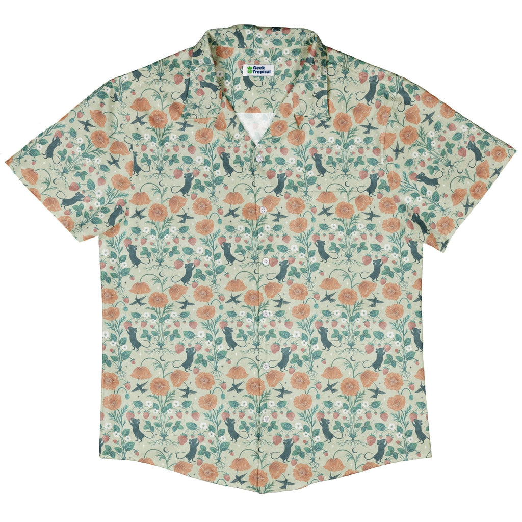 Spring Garden Button Up Shirt Geek Nerd 0925 adult sizing All Adult Button Up Shirts