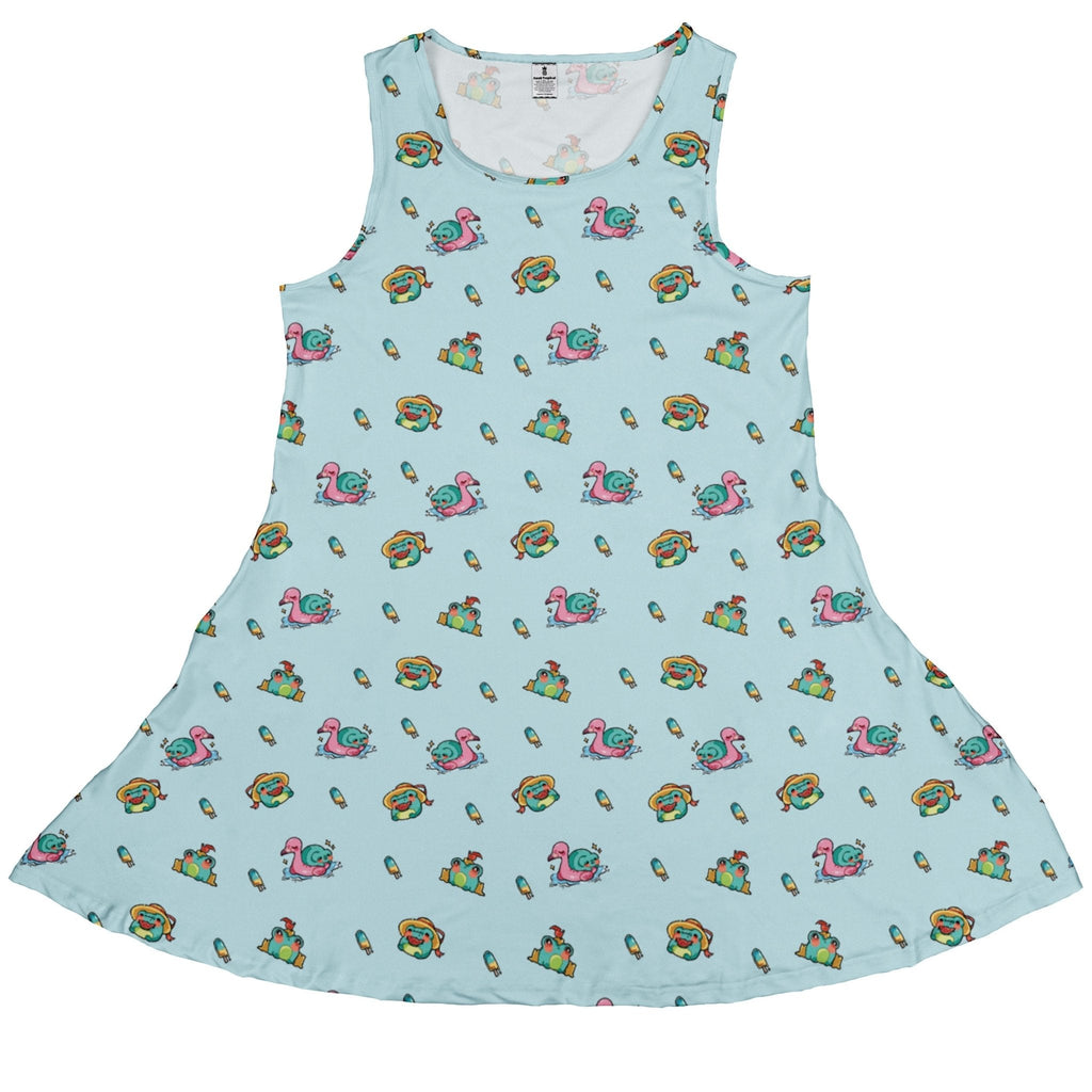 Summer Frogs Anime Dress Geek Nerd Animal Patterns Anime Design by Ardi Tong