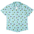 Summer Frogs Anime Button Up Shirt - adult sizing - Animal Patterns - Anime
