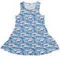 Surfer Bunnies Anime Dress Geek Nerd Animal Patterns Anime Design by Ardi Tong