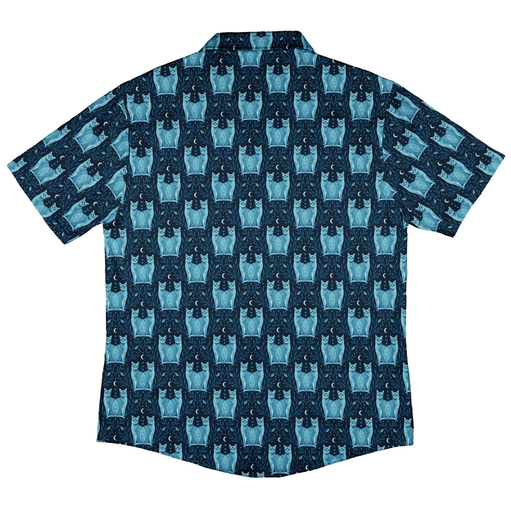 Symmetrical Cats Button Up Shirt Geek Nerd 0925 adult sizing All Adult Button Up Shirts