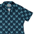 Symmetrical Cats Curvy Button Up Shirt Geek Nerd 0925 All Adult Button Up Shirts Animal Patterns
