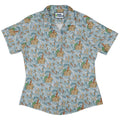 Tales of the Sea Curvy Button Up Shirt Geek Nerd Animal Patterns Book Prints Design by Amy Brown