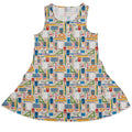 Teacher Student Supplies Dress Geek Nerd Design by Zirkus Design lx - C mathematics print