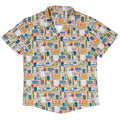 Teacher Student Supplies Button Up Shirt Geek Nerd adult sizing Design by Zirkus Design mathematics print