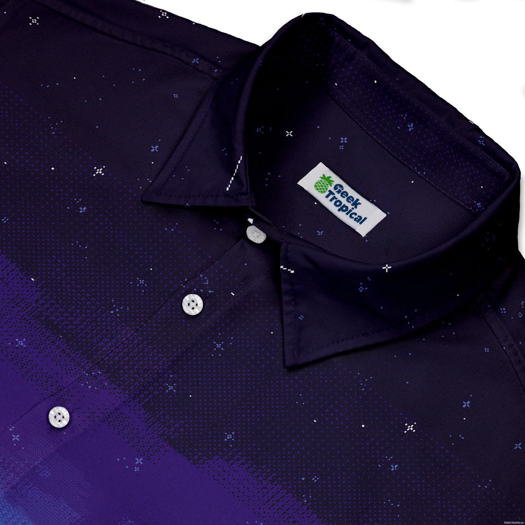 Tokyo Skyline Button Up Shirt Geek Nerd 0925 adult sizing All Adult Button Up Shirts