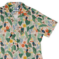Toucan Tropica Curvy Button Up Shirt Geek Nerd animal patterns botany print Design by Zirkus Design