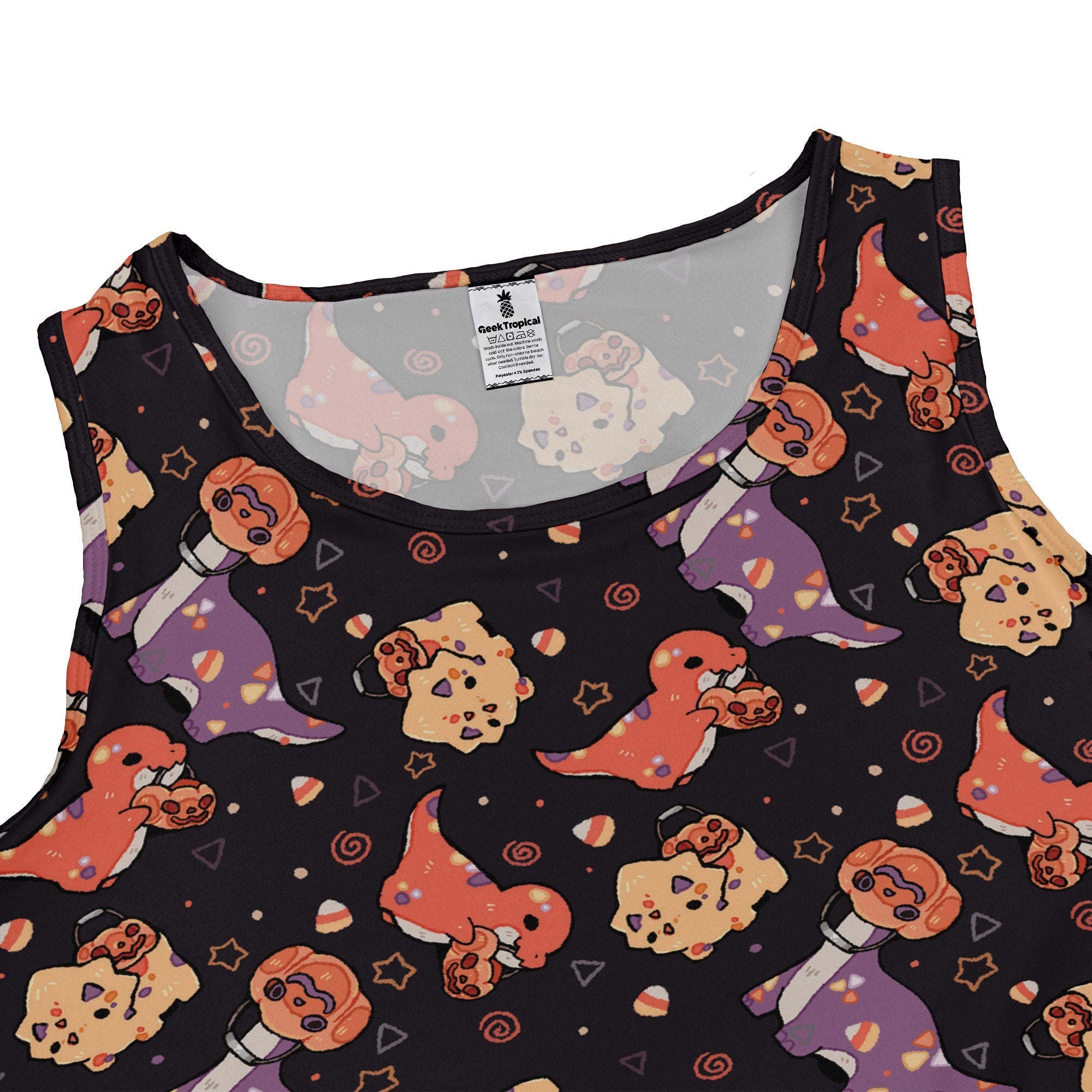 Trick or Treat Dinos Dress Geek Nerd 0925 Animal Patterns Design by Ardi Tong