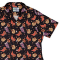 Trick or Treat Dinos Curvy Button Up Shirt Geek Nerd 0925 All Adult Button Up Shirts Animal Patterns