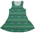 Ugly Christmas Sweater Video Gamer Dress Geek Nerd Christmas Print Design by Claire Murphy lx - C