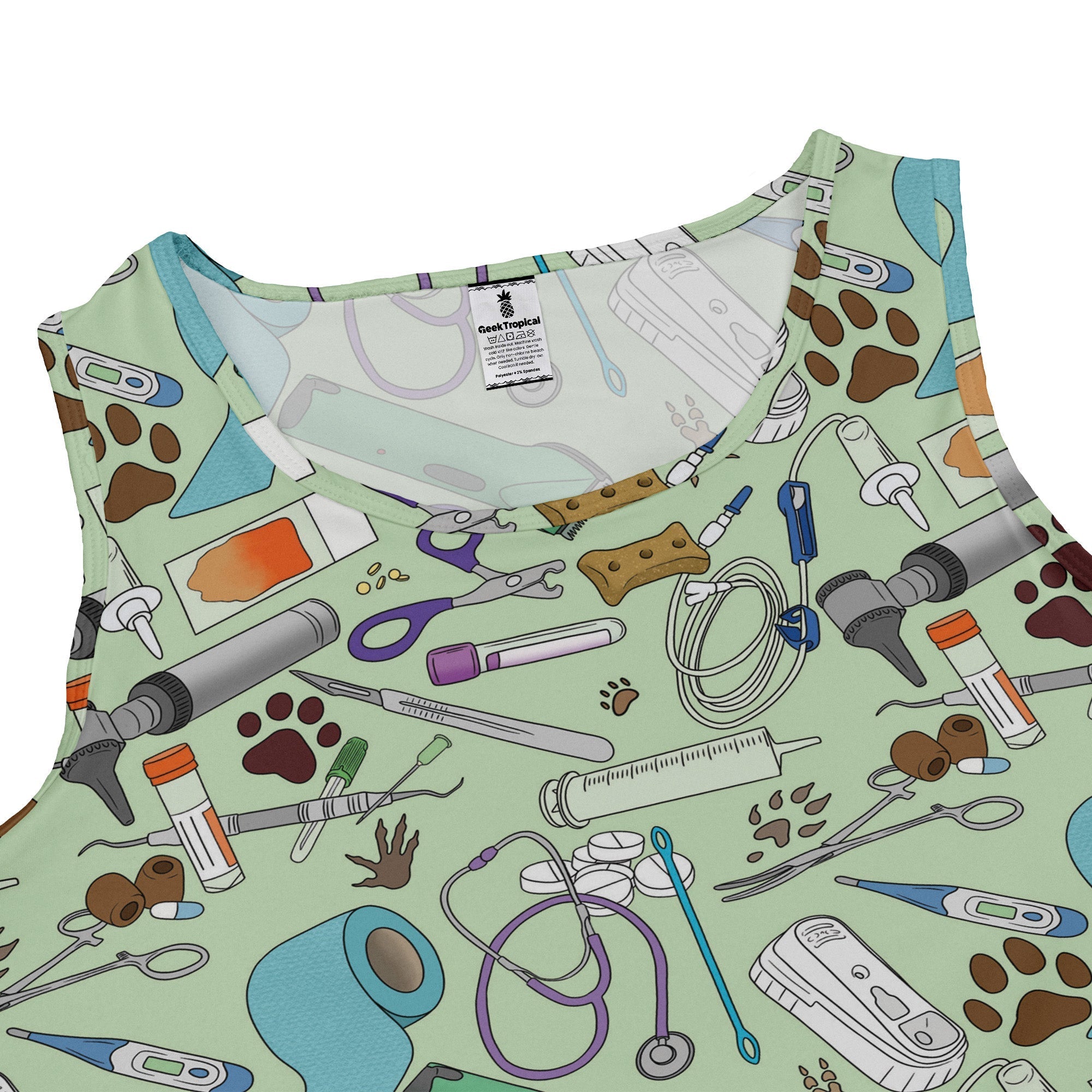 Vet Tech Dress Geek Nerd 0925 Animal Patterns Design by Julie Kitzes