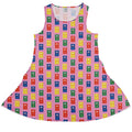 Vet Text Books Dress Geek Nerd animal patterns Design by Zirkus Design lx - C