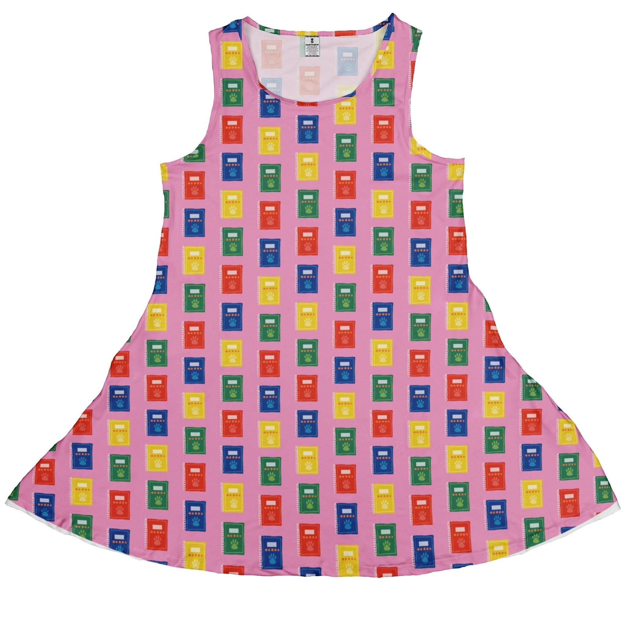 Vet Text Books Dress Geek Nerd animal patterns Design by Zirkus Design lx - C