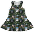 Victoria Falls Wonder Dress Geek Nerd 0925 Botany Print Designs by Nathan
