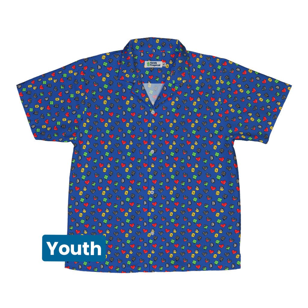 Video Game Stats Youth Hawaiian Shirt Geek Nerd 0925 Design by Tobe Fonseca FLOW DESC WRITING