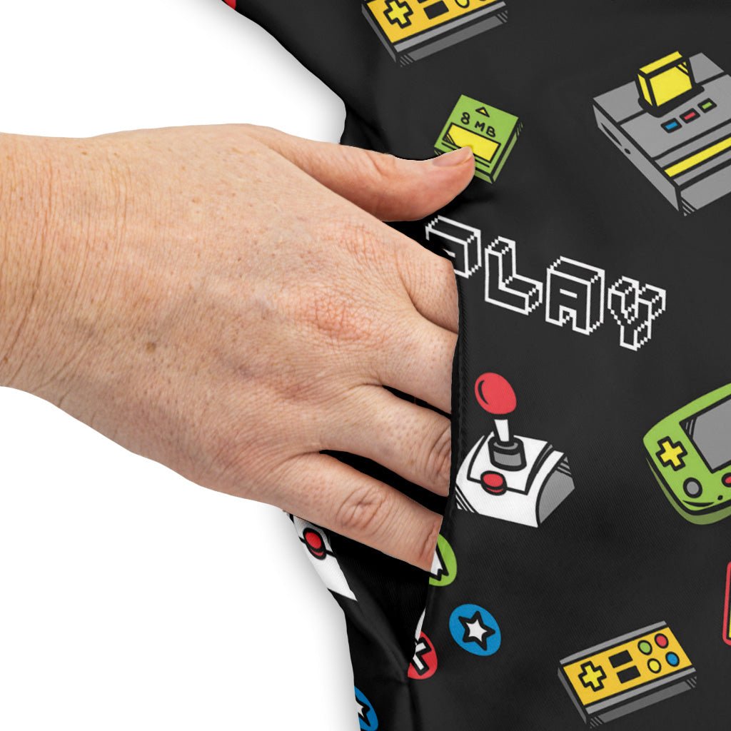 Video Gamer Black Video Game Dress Geek Nerd lx - C video game arcade print