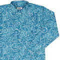 Waves light Long Sleeve Button Up Shirt Geek Nerd adult sizing Design By Brigid Ashwood Marine biology