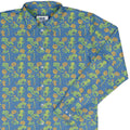 Wildfang Flora Blue Long Sleeve Button Up Shirt Geek Nerd adult sizing animal patterns botany print
