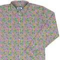 Wildfang Flora Pink Long Sleeve Button Up Shirt Geek Nerd adult sizing animal patterns botany print
