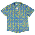 Wildfang Flora Blue Button Up Shirt Geek Nerd adult sizing animal patterns botany print