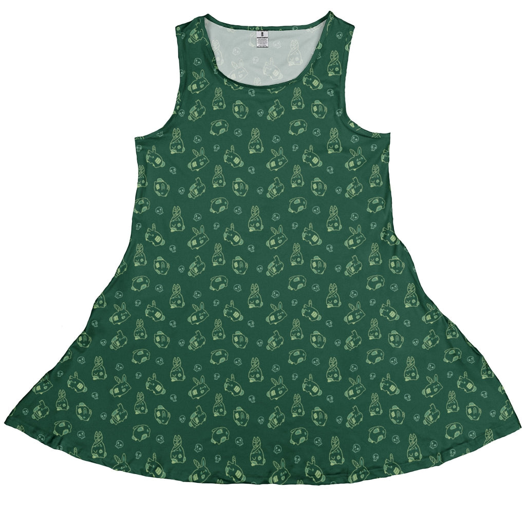 Zombie Bunnies Dress Geek Nerd Design by Ardi Tong halloween lx - C