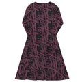Nerdy Tentacles of Cthulhu Long Sleeve Midi Dress