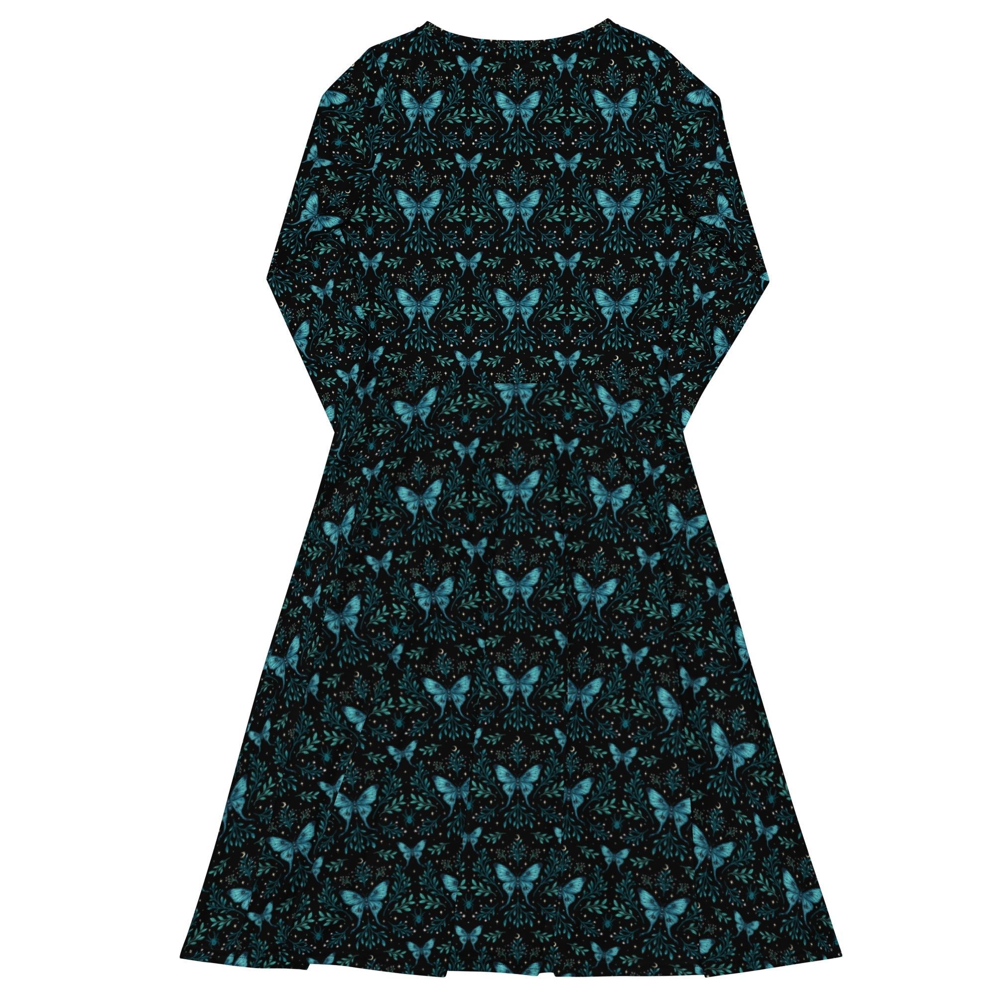 Episodic Mystical Butterfly Long Sleeve Midi Dress 8