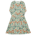 Nerdy Spring Garden Long Sleeve Midi Dress