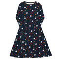 Pawn Party Blue Board Game Long Sleeve Midi Dress 1