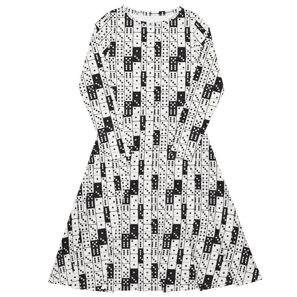 Dominos Long Sleeve Midi Dress 1