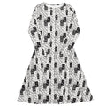 Dominos Long Sleeve Midi Dress 1