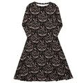 Episodic Thistle Home Black White Long Sleeve Midi Dress 1