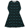 Episodic Mystical Butterfly Long Sleeve Midi Dress 1